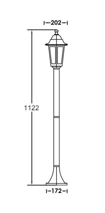 Наземный фонарь  79806S Bl Oasis Light