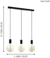 Подвесной светильник Pozueta 98662 Eglo