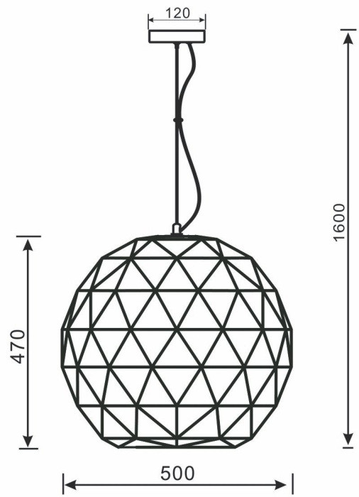 Подвесной светильник Asterope round 342131 Deko-Light