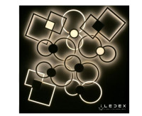 Настенно-потолочный светильник Galaxy X046424 24W 3000K BK iLedex