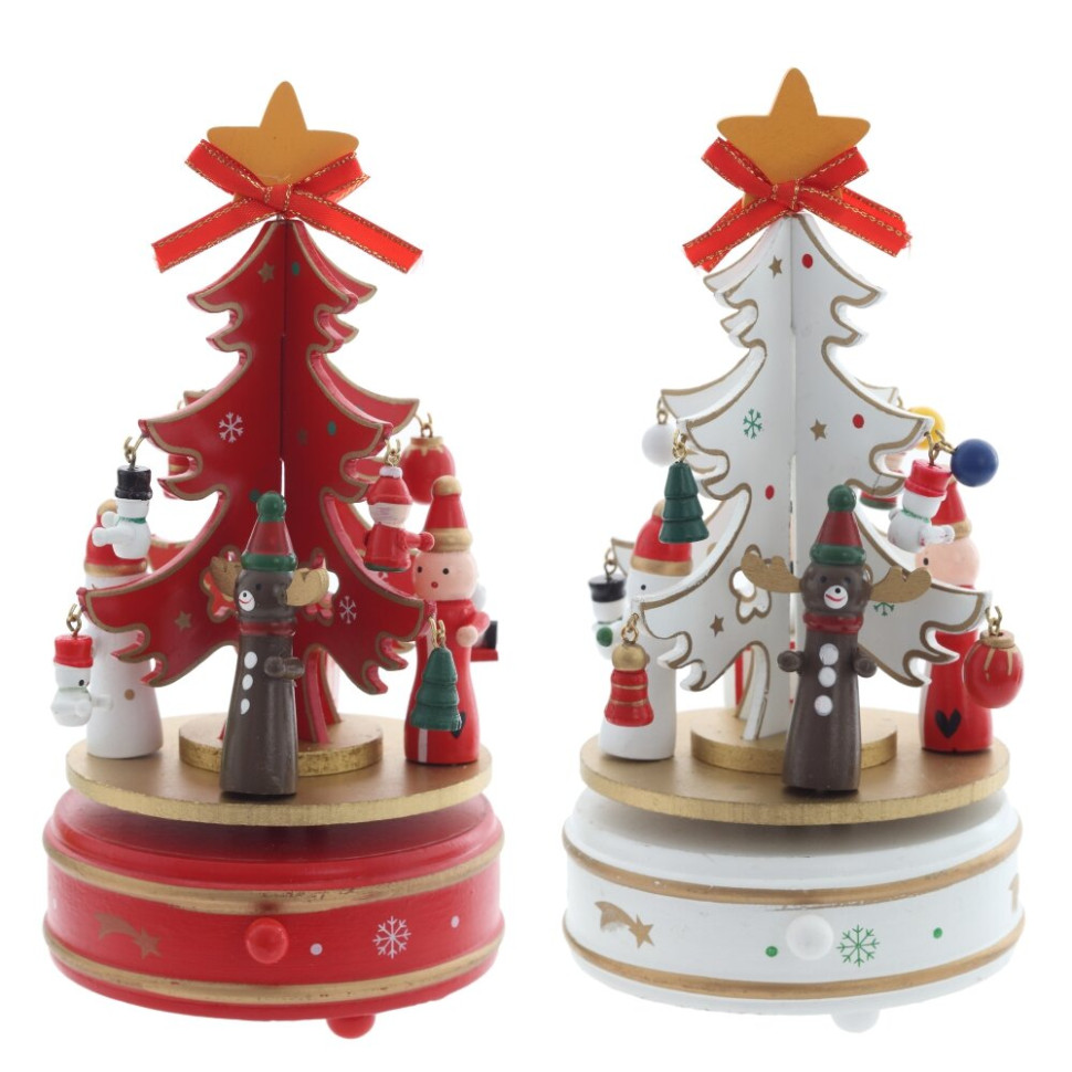 Изделие декоративное "Ёлка"(муз), L11 W11 H21 см, 2в.