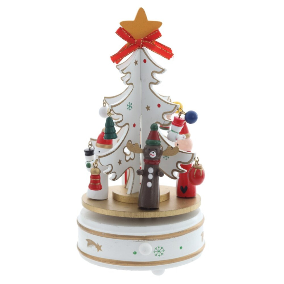 Изделие декоративное "Ёлка"(муз), L11 W11 H21 см, 2в.