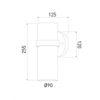 Уличный настенный cветильник Elektrostandard Grin 35000/D черный a061037