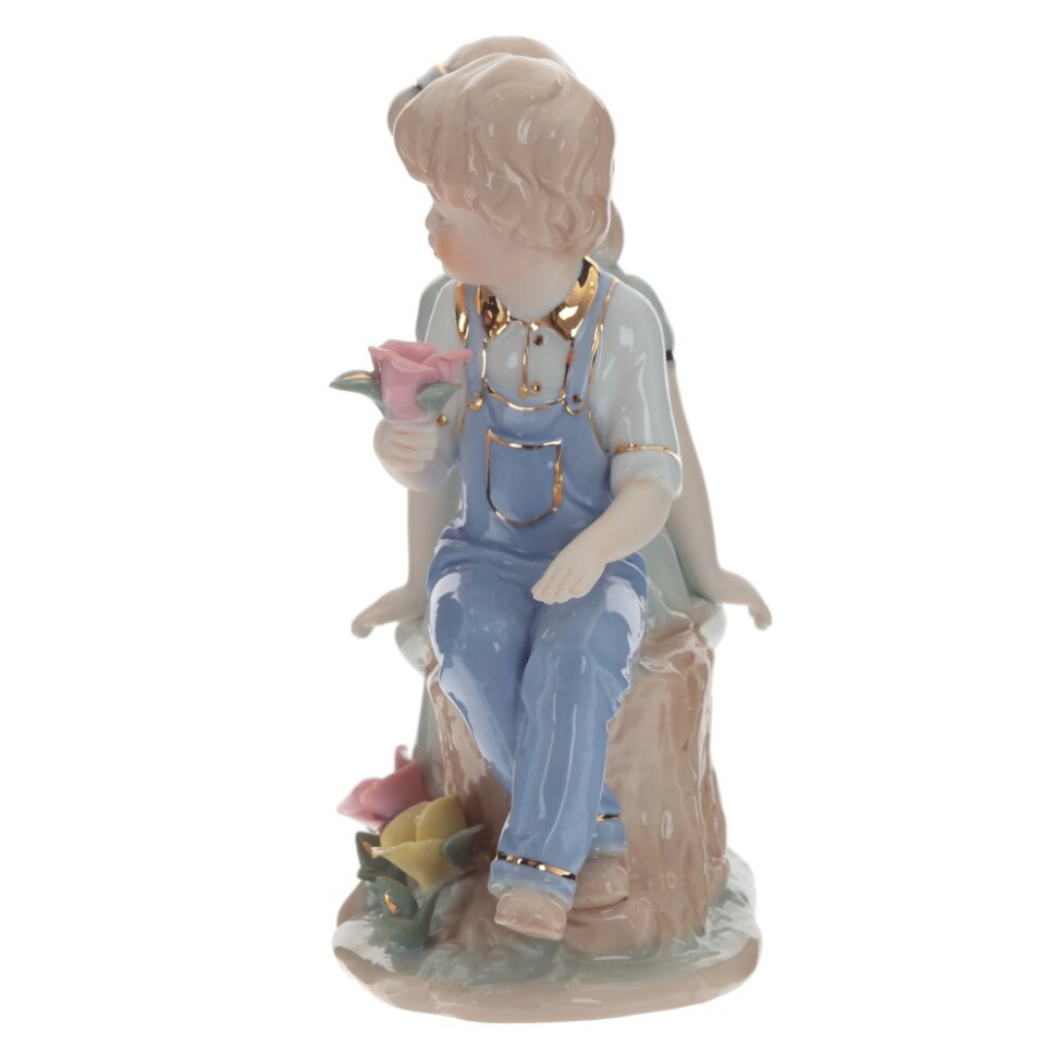 Фигурка декоративная "Мальчик и девочка", L14,5 W8 H17 см