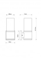 Настенный светильник уличный Nina 32409 Globo Настенный светильник уличный Nina 32409 Globo