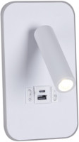 Настенный светильник  86204-9.2-001KT LED12W+USB WT Reluce