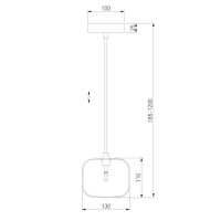 Подвесной светильник Eurosvet Jar 50128/1 хром