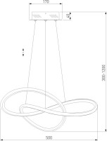 Подвесной светильник Wind 90312/1 черный Eurosvet