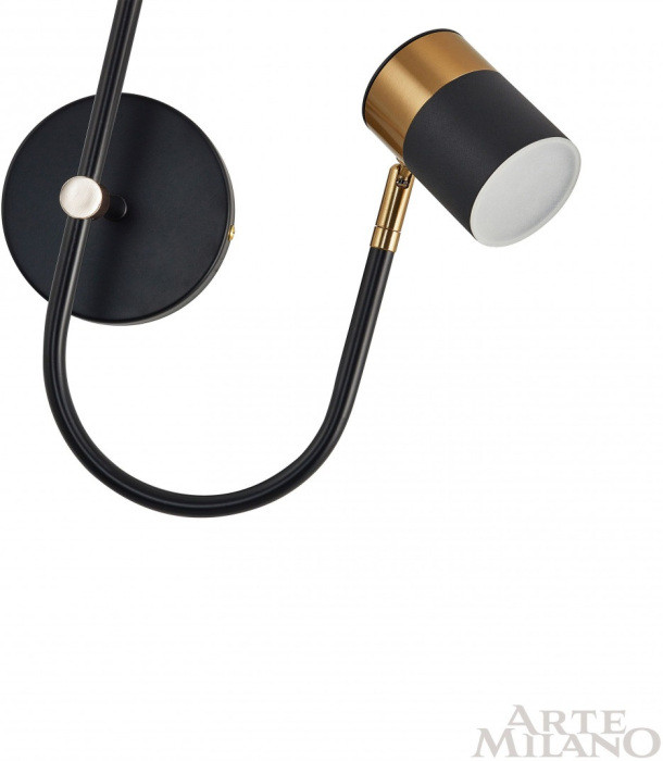 Бра Ferrara-71040 274802/1+1B BK/GD Arte Milano