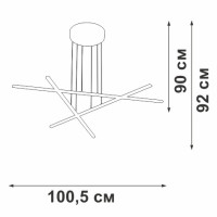 Подвесной светильник V3051-1/3S Vitaluce