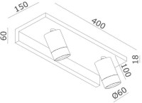 Настенный светильник Bookish DL18441/02 White R Dim Donolux Настенный светильник Bookish DL18441/02 White R Dim Donolux