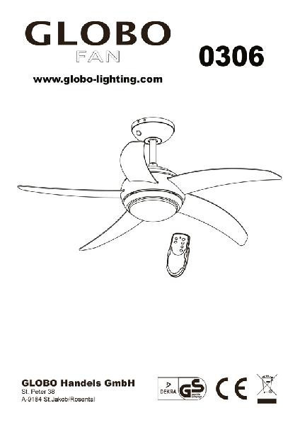 Потолочная люстра Fabiola 0306 Globo