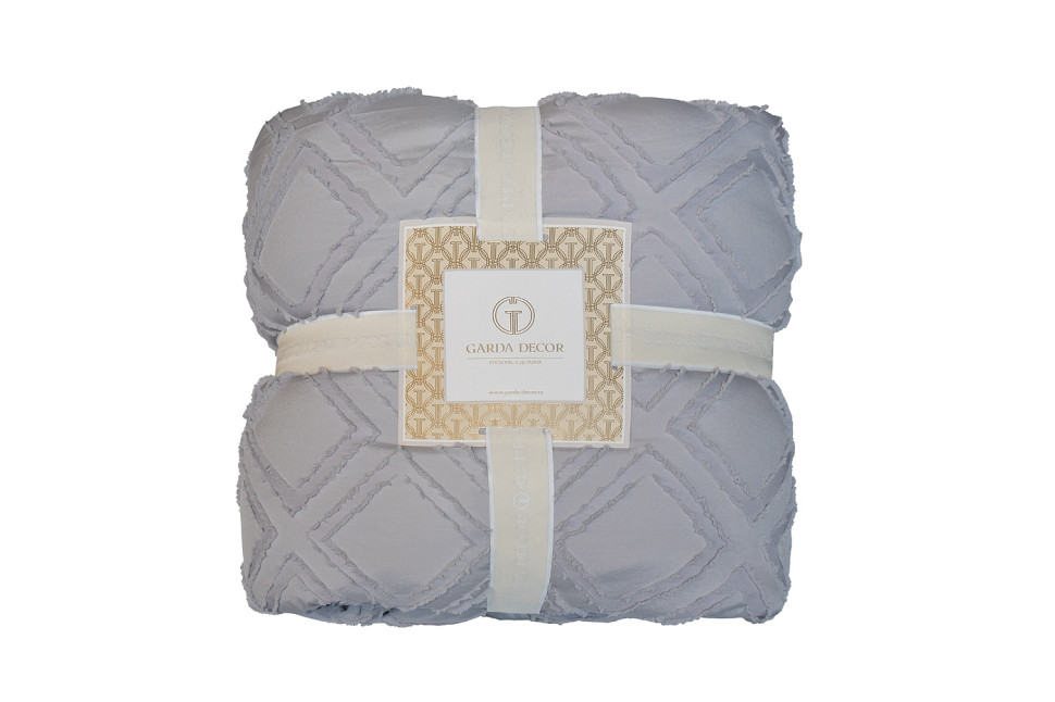 Покрывало "Квадро" 180х230см серое