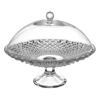 Ваза для фруктов н/н с крышкой 35см."Diamond"