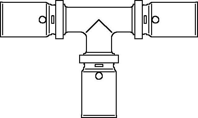 Тройник Oventrop Cofit P 20x20x20