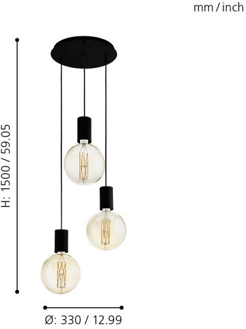 Подвесной светильник Pozueta 98663 Eglo