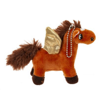 Игрушка набивная "Лошадка", с цепочкой, L14 W6 H10 см, 2в.