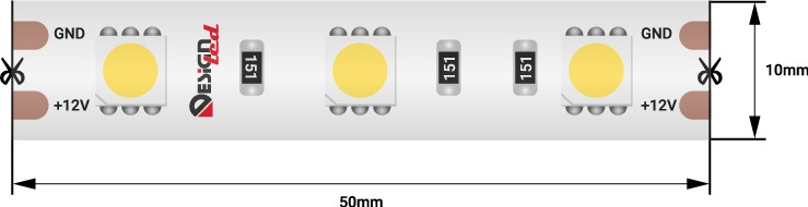 Светодиодная лента LUX DSG560-12-NW-65 DesignLed