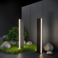 Наземный светильник Flat 1538 TECHNO LED черный Elektrostandard