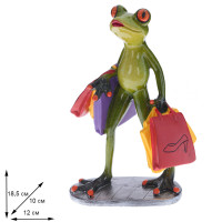 Фигурка декоративная "Лягушка", L11 W7,5 H19 см