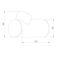 Уличный настенный светодиодный светильник Elektrostandard Ray 35134/W серый a056371