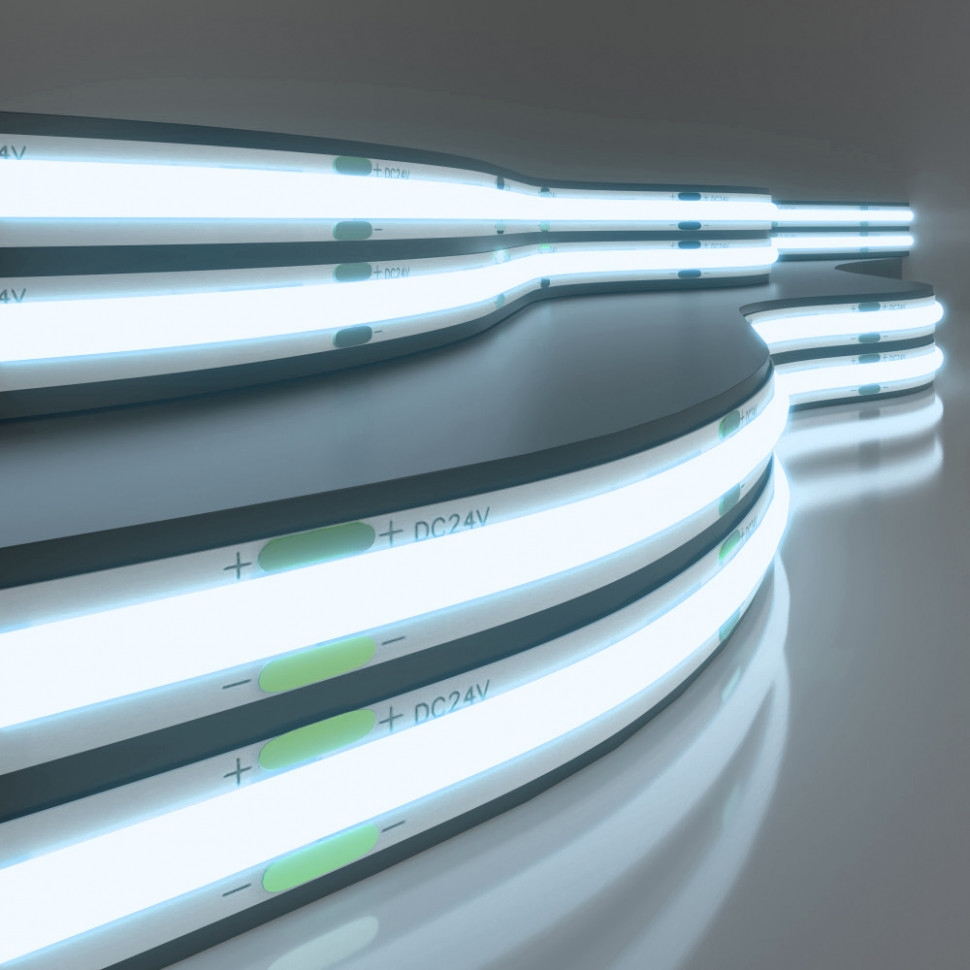 Светодиодная лента 24V 352Led 11W IP20 Лента светодиодная 24V 11W 352Led COB IP20 холодный белый, 5м Elektrostandard