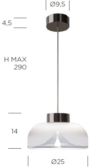 Подвесной светильник AELLA 0008871 Leucos