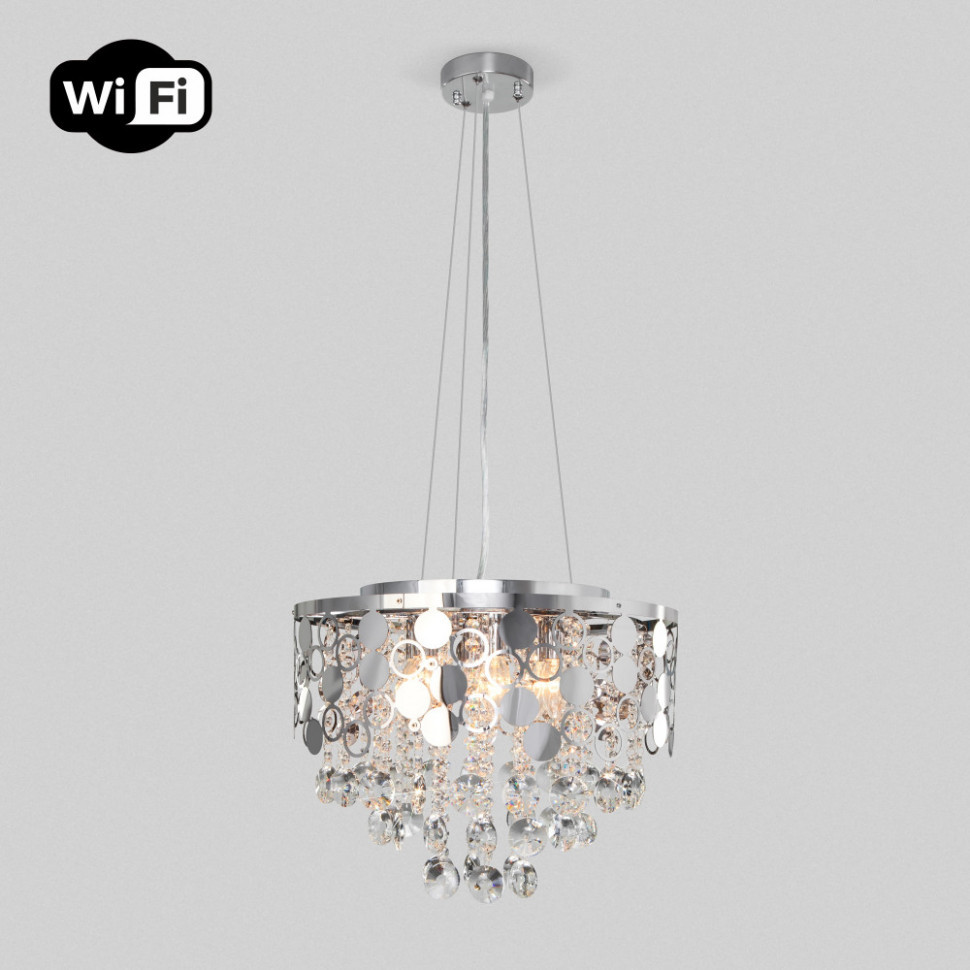 Подвесная люстра Lianna 10123/6 хром Eurosvet