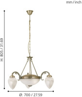 Подвесная люстра Imperial 82742 Eglo