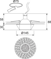 Точечный светильник N1628 N1628-White Donolux Точечный светильник N1628 N1628-White Donolux