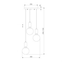 Подвесной светильник Eurosvet 50151/3 черный жемчуг