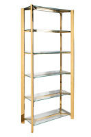 Стеллаж прозрачное стекло/золото Стеллаж прозрачное стекло/золото