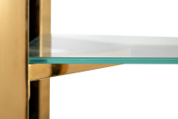 Стеллаж прозрачное стекло/золото Стеллаж прозрачное стекло/золото