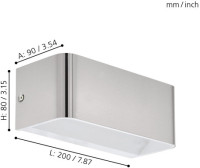 Настенный светильник Sania 4 98425 Eglo Настенный светильник Sania 4 98425 Eglo