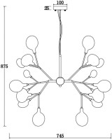 Подвесная люстра Florencia FR5049PL-27G Freya Подвесная люстра Florencia FR5049PL-27G Freya