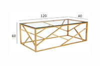 Журнальный стол золотой