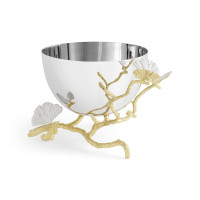 Ваза для конфет Michael Aram "Butterfly Ginkgo Gold", 13 см, 600 мл