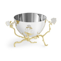 Ваза для конфет Michael Aram "Butterfly Ginkgo Gold", 13 см, 600 мл