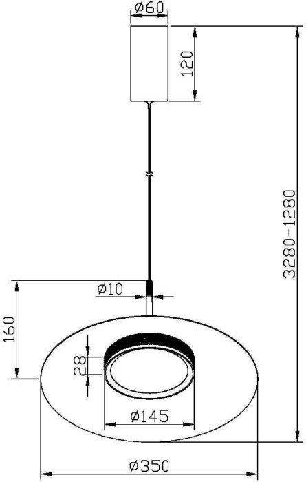 Подвесной светильник El MOD041PL-L15B3K1 Maytoni