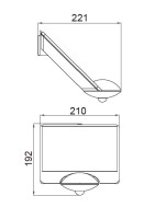 Уличный консольный светильник P9013 S Oasis Light Уличный консольный светильник P9013 S Oasis Light