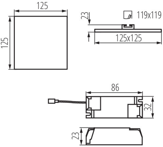 Точечный светильник AREL 29587 Kanlux