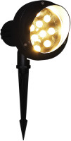 Грунтовый светильник  09401-0.7-001U LED9W BK+WW Reluce