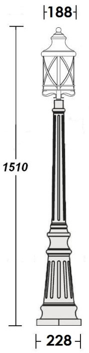 Наземный фонарь LUCERNA 84811 Bl Oasis Light