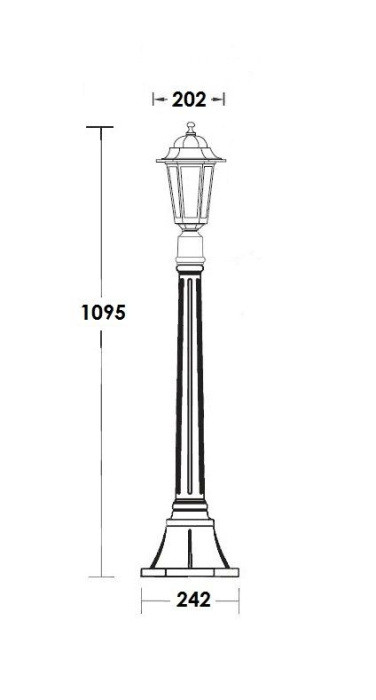 Наземный фонарь  79807S Bl Oasis Light