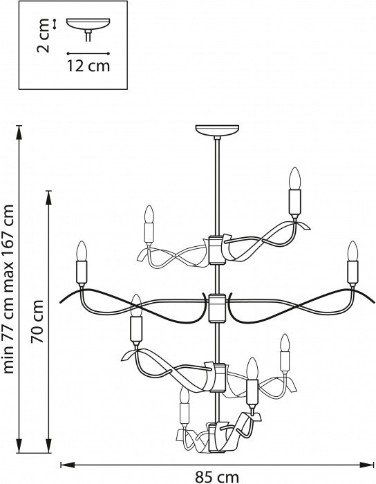 Потолочная люстра Ragno 733283 Lightstar