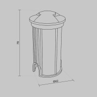 Ландшафтный светодиодный светильник Maytoni Flash O044DL-L1S3K