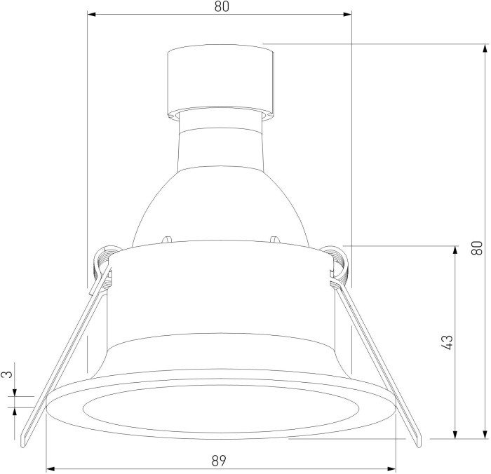 Точечный светильник Andi 25061/01 Elektrostandard