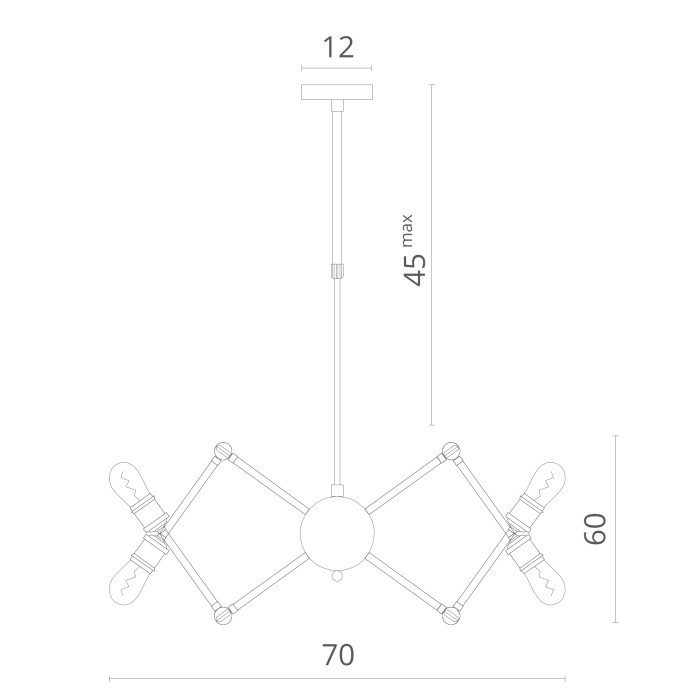Подвесной светильник Formica 3037/03 SP-12 Divinare