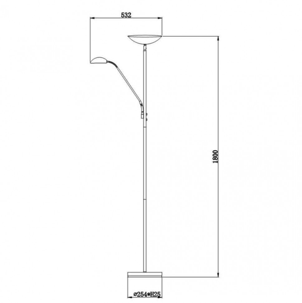 Торшер Lucide Zenith 19791/24/30