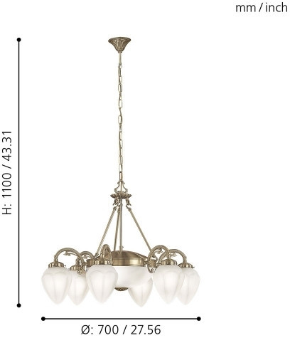 Подвесная люстра Imperial 82743 Eglo